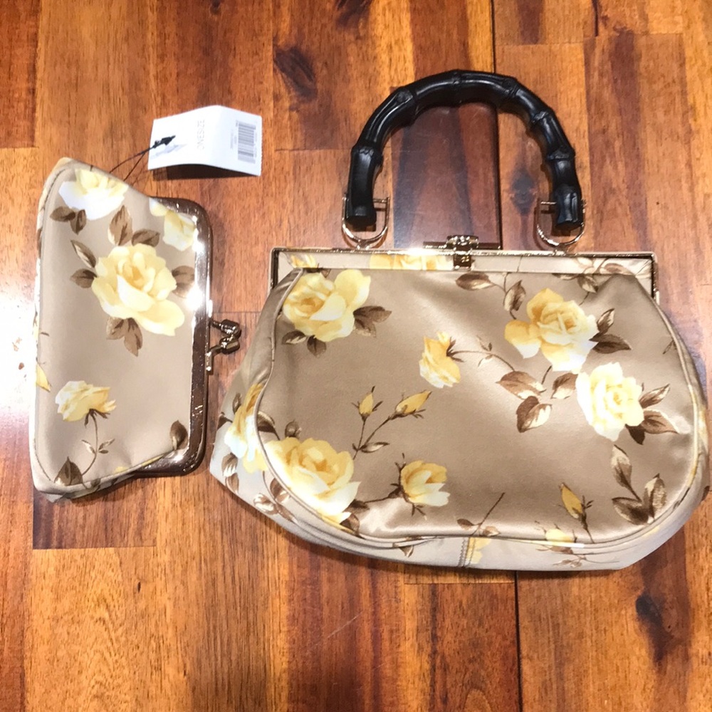 Banana Republic vintage inspired handbag & clutch